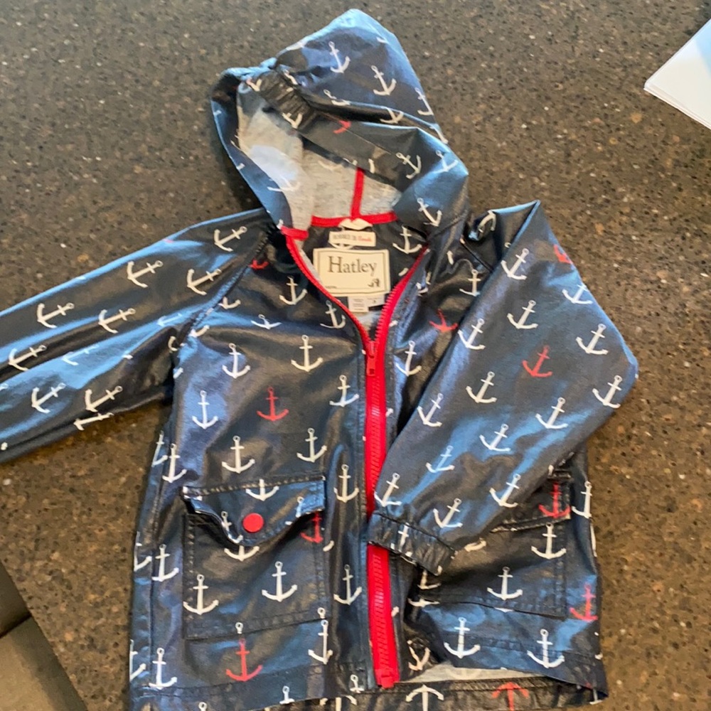 Toddler size 3 Hatley raincoat